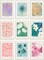 Flower Market Poster, Minimalist Floral Flower Market Wall Art, Colorful Abstract Aura Posters for Room Aesthetic, Aura Gradient Spiritual Affirmation Canvas Art Prints for Bedroom Boho Wall Decor(8x10inch, Unframed)